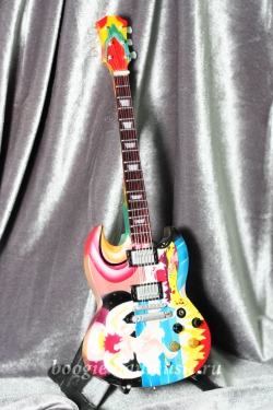 Сувенирная мини-гитара Gibson Fool SG 
