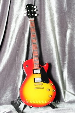 Сувенирная мини-гитара Gibson LP cherry