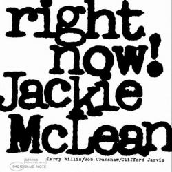JACKIE MCLEAN RIGHT NOW! Виниловая пластинка 