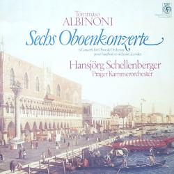 Tomaso Albinoni   Hansjörg Schellenberger   Prague Chamber Orchestra Sechs Oboenkonzerte Виниловая пластинка 