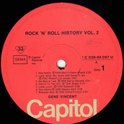 GENE VINCENT Rock 'N' Roll History Vol. 2 Виниловая пластинка 