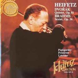 Heifetz   Dvořák   Brahms Quintet, Op.81 / Sextet, Op.36 Фирменный CD 