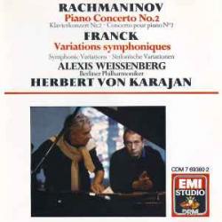 RACHMANINOFF   FRANCK Piano Concerto No. 2 / Variations Symphoniques Фирменный CD 