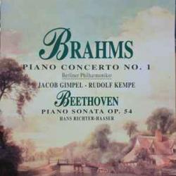 BRAHMS   BEETHOVEN Brahms: Piano Concerto No. 1 / Beethoven: Piano Sonata Op. 54 Фирменный CD 