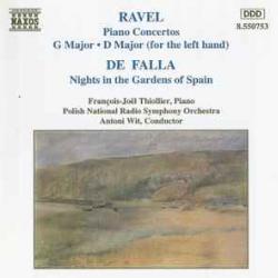 RAVEL   DE FALLA Piano Concertos: G Major • D Major (For The Left Hand) / Nights In The Gardens Of Spain Фирменный CD 