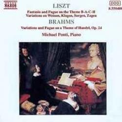 LISZT   BRAHMS Fantasia And Fugue On The Theme B-A-C-H / Variations On Weinen, Klagen, Sorgen, Zagen / Variations And Fugue On A Theme Of Handel, Op. 24 Фирменный CD 