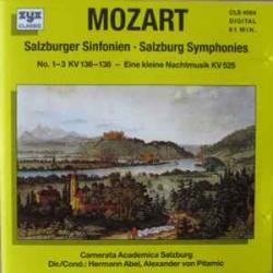 MOZART Salzburg Symphonies No. 1-3 KV 136-138 - Eine Kleine Nachtmusik KV 525 Фирменный CD 
