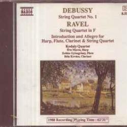 DEBUSSY   RAVEL String Quartet No. 1 / String Quartet In F / Introduction And Allegro For Harp, Flute, Clarinet & String Quartet Фирменный CD 