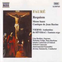 FAURE   VIERNE   DE SEVERAC Requiem • Messe Basse • Cantique De Jean Racine / Andantino / Tantum Ergo Фирменный CD 