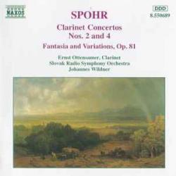 SPOHR Clarinet Concertos Nos. 2 & 4 / Fantasia And Variations, Op. 81 Фирменный CD 