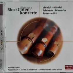 VIVALDI   HANDEL   TELEMANN   MARCELLO   SAMMARTINI Virtuose Blockflotenkonzerte Фирменный CD 