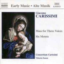CARISSIMI Mass For Three Voices / Six Motets Фирменный CD 