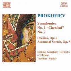 PROKOFIEV Symphonies No. 1 "Classical", No. 2 / Dreams, Op. 6 / Autumnal Sketch, Op. 8 Фирменный CD 