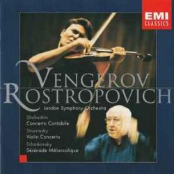 VENGEROV   ROSTROPOVICH Concerto Cantabile / Violin Concerto / Sérénade Mélancolique Фирменный CD 
