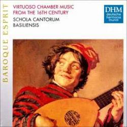 SCHOLA CANTORUM BASILIENSIS Virtuoso Chamber Music From The 16th Century Фирменный CD 