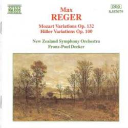 MAX REGER Mozart Variations, Op.132 / Hiller Variations, Op.100 Фирменный CD 