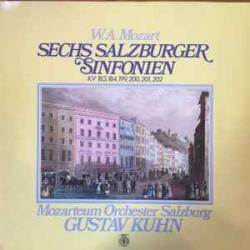 MOZART Sechs Salzburger Sinfonien KV 183, 184, 199, 200, 201, 202 Виниловая пластинка 
