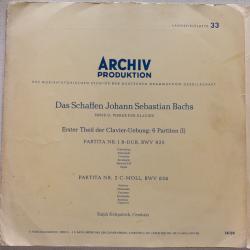 Bach, Ralph Kirkpatrick Erster Theil Der Clavier-Übung - 6 Partiten (I) Виниловая пластинка 