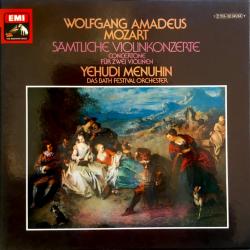 Mozart    Yehudi Menuhin Sämtliche Violinkonzerte LP-BOX 