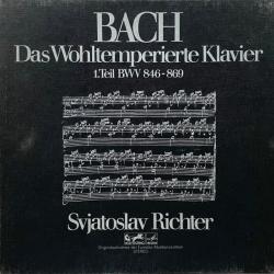 Bach, Svjatoslav Richter Das Wohltemperierte Klavier 1. Teil BWV 846-869 LP-BOX 