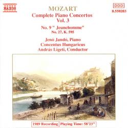 MOZART Complete Piano Concertos Vol. 3 - No. 9 "Jeunehomme", No. 27, K. 595 Фирменный CD 