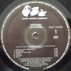 NIRVANA NEVERMIND Виниловая пластинка 