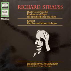 RICHARD STRAUSS Duett-Concertino Für Klarinette Und Fagott Mit Streichorchester Und Harfe / Konzert Für Oboe Und Kleines Orchester Виниловая пластинка 