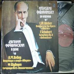 WEBER   SCHUBERT Yevgeni Mravinsky In Vienna Виниловая пластинка 