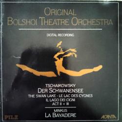 Original Bolshoi Theatre Orchestra Tschaikowsky's The Swan Lake - Act II + III / Minkus' La Bayadere Фирменный CD 