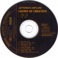 JEFFERSON AIRPLANE Crown Of Creation Фирменный CD 