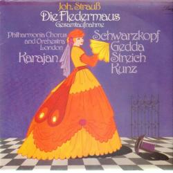 STRAUSS Die Fledermaus - Gesamtaufnahme Виниловая пластинка 