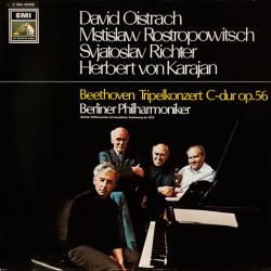 BEETHOVEN   OISTRACH   RICHTER   ROSTROPOWITCH   KARAJAN Tripelkonzert C-Dur Op.56 Виниловая пластинка 