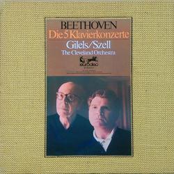 BEETHOVEN 5 KLAVIERKONZERTE GILELS/SZELL LP-BOX 