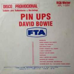 DAVID BOWIE PIN UPS Виниловая пластинка 