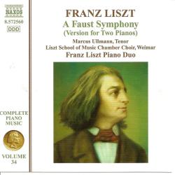 LISZT A Faust Symphony (Version For Two Pianos) Фирменный CD 