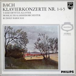 BACH Klavierkonzerte Nr. 1-4-5 Виниловая пластинка 