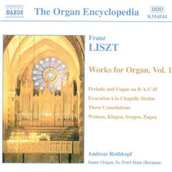 LISZT Franz Liszt Works For Organ, Vol. 1 Фирменный CD 