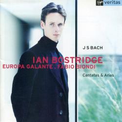 J S Bach - Ian Bostridge, Europa Galante . Fabio Biondi Cantatas & Arias Фирменный CD 