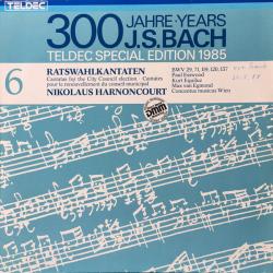 BACH Ratswahlkantaten • Cantatas For The Civil Council Election • Cantates Pour Le Renóuvellement Du Conseil Municipal: BWV 29, 71, 119, 120, 137; TELDEC Special Edition 1985: 300 Jahre •Years J.S. Bach Виниловая пластинка BACH Ratswahlkantaten • Cantatas For The Civil Council Election • Cantates Pour Le Renóuvellement Du Conseil Municipal: BWV 29, 71, 119, 120, 137; TELDEC Special Edition 1985: 300 Jahre •Years J.S. Bach Виниловая пластинка