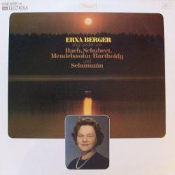 ERNA BERGER Singt Lieder von Bach, Schubert, Mendelssohn-Bartholdy Und Schumann Виниловая пластинка 