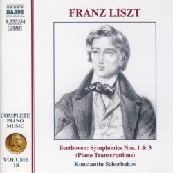 LISZT Beethoven: Symphonies Nos. 1 & 3 (Piano Transcriptions) Фирменный CD 