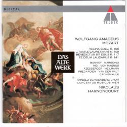 MOZART Mozart: Litanie K. 109 ; Regina Coeli K. 108 ; Concentus Musicus Wien ; Harnoncourt Фирменный CD 