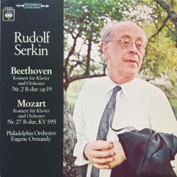 MOZART   RUDOLF SERKIN Klavierkonzert Nr.27 B-Dur KV 595 / Klavierkonzert Nr.2 B-Dur Op. 19 Виниловая пластинка 