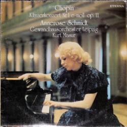 CHOPIN   ANNEROSE SCHMIDT Klavierkonzert Nr. 1 E-moll Op. 11 Виниловая пластинка 