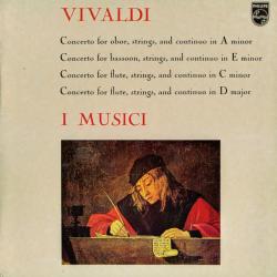 VIVALDI I MUSICI Concerto For Oboe, Strings, And Continuo In A Minor / Concerto For Bassoon, Strings, And Continuo In E Minor / Concerto For Flute, Strings, And Continuo In C Minor / Concerto For Flute, Strings, And Continuo In D Major Виниловая пластинка VIVALDI I MUSICI Concerto For Oboe, Strings, And Continuo In A Minor / Concerto For Bassoon, Strings, And Continuo In E Minor / Concerto For Flute, Strings, And Continuo In C Minor / Concerto For Flute, Strings, And Continuo In D Major Виниловая пластинка