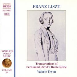LISZT Franz Liszt Complete Piano Music Volume 14 - Transcriptions of Ferdinand David's Bunte Reihe Фирменный CD 