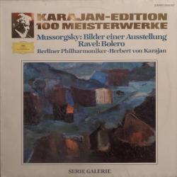 Berliner Philharmoniker   Herbert von Karajan Karajan-Edition 100 Meisterwerke - Mussorgsky: Bilder Einer Ausstellung · Ravel: Bolero Виниловая пластинка 