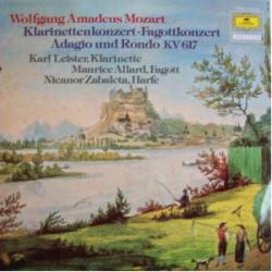 MOZART Klarinettenkonzert / Fagottkonzert / Adagio und Rondo KV 617 Виниловая пластинка 