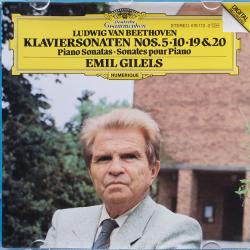BEETHOVEN, EMIL GILELS Klaviersonaten Nos. 5 · 10 · 19 & 20 (Piano Sonatas · Sonates Pour Piano) Фирменный CD 