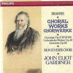 BRAHMS Choral Works = Chorwerke – Gesänge Op. 17, 42 & 104 · Liebeslieder-Walzer Op. 52 · Quartette Op. 92 Фирменный CD 